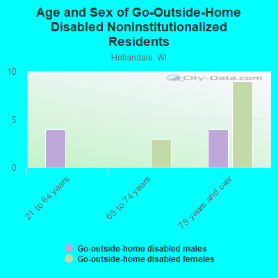 Age and Sex of Go-Outside-Home Disabled Noninstitutionalized Residents