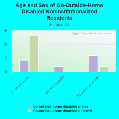 Age and Sex of Go-Outside-Home Disabled Noninstitutionalized Residents