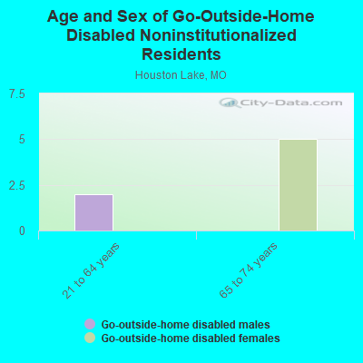 Age and Sex of Go-Outside-Home Disabled Noninstitutionalized Residents