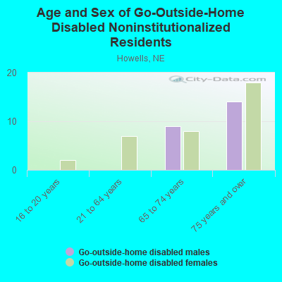 Age and Sex of Go-Outside-Home Disabled Noninstitutionalized Residents