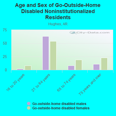 Age and Sex of Go-Outside-Home Disabled Noninstitutionalized Residents