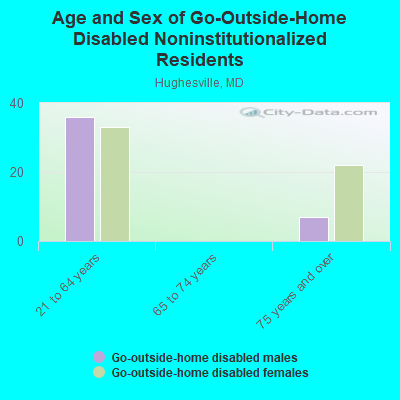 Age and Sex of Go-Outside-Home Disabled Noninstitutionalized Residents