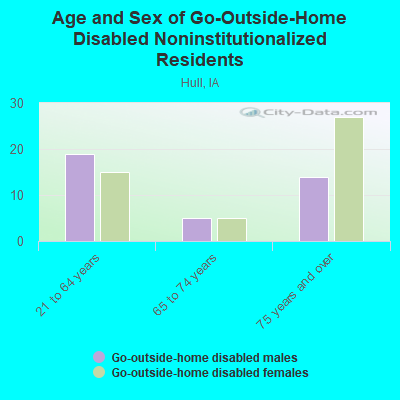 Age and Sex of Go-Outside-Home Disabled Noninstitutionalized Residents