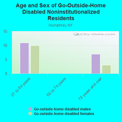 Age and Sex of Go-Outside-Home Disabled Noninstitutionalized Residents