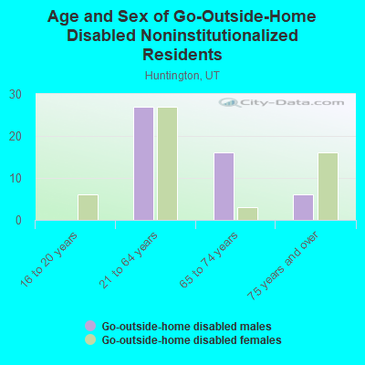 Age and Sex of Go-Outside-Home Disabled Noninstitutionalized Residents