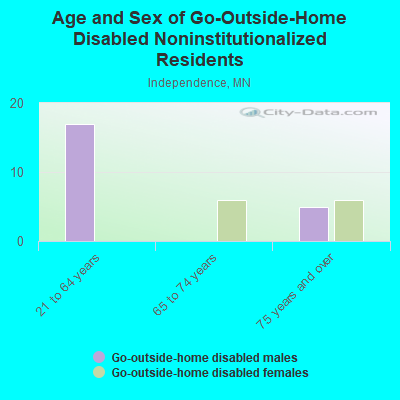 Age and Sex of Go-Outside-Home Disabled Noninstitutionalized Residents