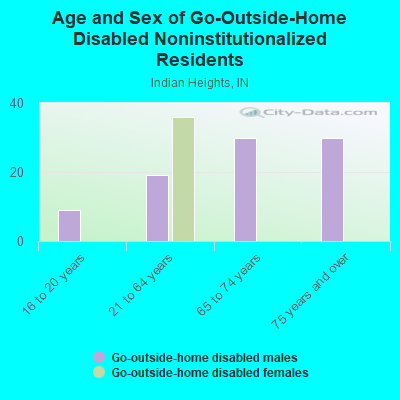 Age and Sex of Go-Outside-Home Disabled Noninstitutionalized Residents