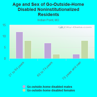 Age and Sex of Go-Outside-Home Disabled Noninstitutionalized Residents