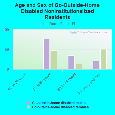 Age and Sex of Go-Outside-Home Disabled Noninstitutionalized Residents