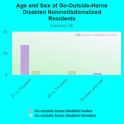 Age and Sex of Go-Outside-Home Disabled Noninstitutionalized Residents