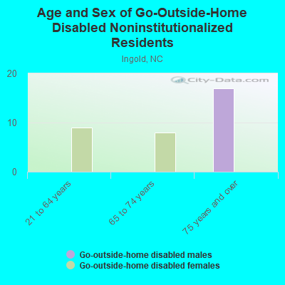 Age and Sex of Go-Outside-Home Disabled Noninstitutionalized Residents