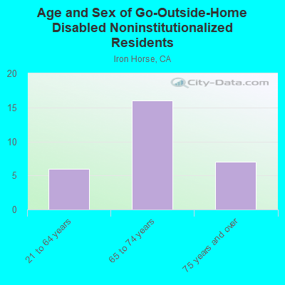 Age and Sex of Go-Outside-Home Disabled Noninstitutionalized Residents