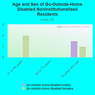 Age and Sex of Go-Outside-Home Disabled Noninstitutionalized Residents