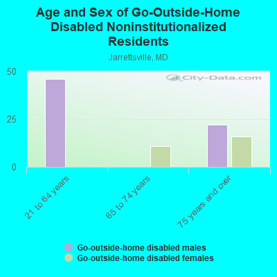 Age and Sex of Go-Outside-Home Disabled Noninstitutionalized Residents