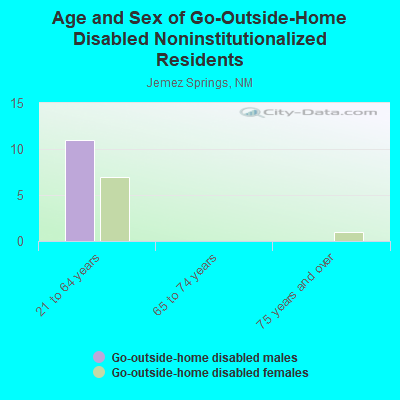 Age and Sex of Go-Outside-Home Disabled Noninstitutionalized Residents