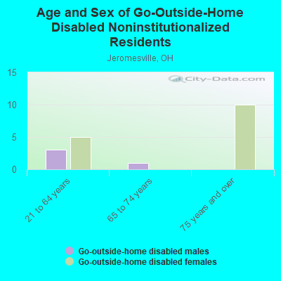 Age and Sex of Go-Outside-Home Disabled Noninstitutionalized Residents