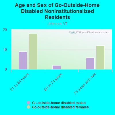 Age and Sex of Go-Outside-Home Disabled Noninstitutionalized Residents