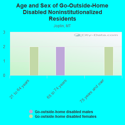 Age and Sex of Go-Outside-Home Disabled Noninstitutionalized Residents