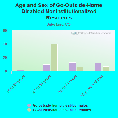 Age and Sex of Go-Outside-Home Disabled Noninstitutionalized Residents