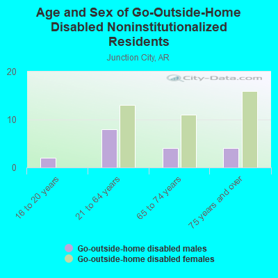 Age and Sex of Go-Outside-Home Disabled Noninstitutionalized Residents