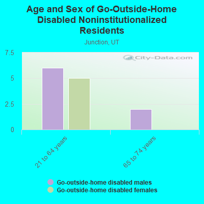 Age and Sex of Go-Outside-Home Disabled Noninstitutionalized Residents