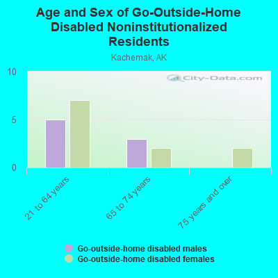 Age and Sex of Go-Outside-Home Disabled Noninstitutionalized Residents