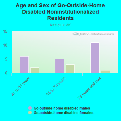 Age and Sex of Go-Outside-Home Disabled Noninstitutionalized Residents