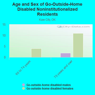 Age and Sex of Go-Outside-Home Disabled Noninstitutionalized Residents