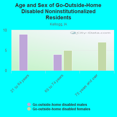 Age and Sex of Go-Outside-Home Disabled Noninstitutionalized Residents