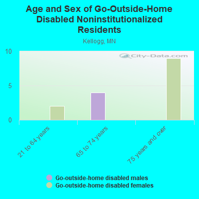 Age and Sex of Go-Outside-Home Disabled Noninstitutionalized Residents