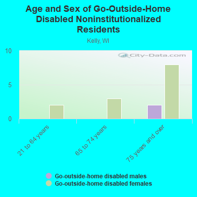 Age and Sex of Go-Outside-Home Disabled Noninstitutionalized Residents