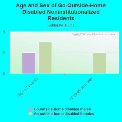 Age and Sex of Go-Outside-Home Disabled Noninstitutionalized Residents