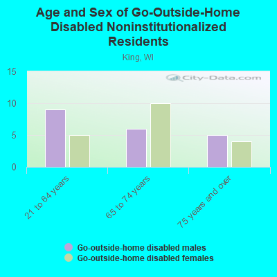 Age and Sex of Go-Outside-Home Disabled Noninstitutionalized Residents