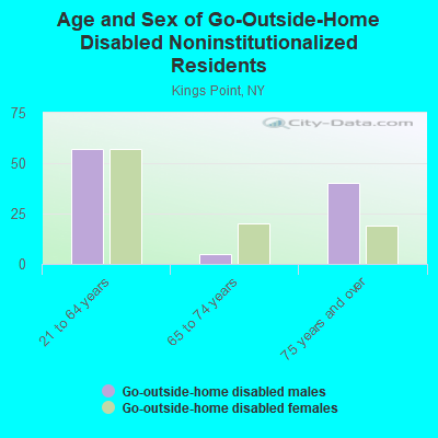 Age and Sex of Go-Outside-Home Disabled Noninstitutionalized Residents