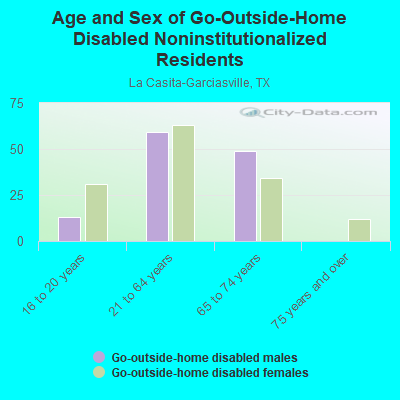 Age and Sex of Go-Outside-Home Disabled Noninstitutionalized Residents