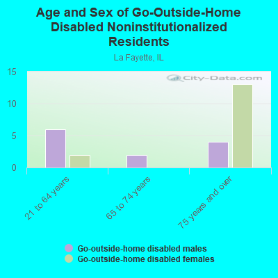 Age and Sex of Go-Outside-Home Disabled Noninstitutionalized Residents