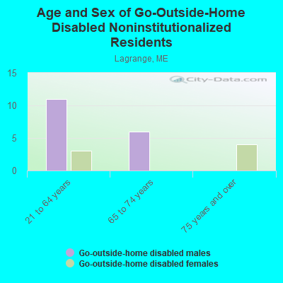 Age and Sex of Go-Outside-Home Disabled Noninstitutionalized Residents