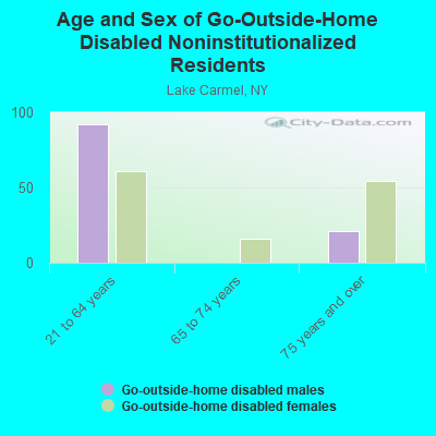 Age and Sex of Go-Outside-Home Disabled Noninstitutionalized Residents