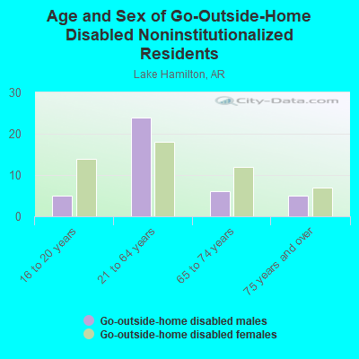 Age and Sex of Go-Outside-Home Disabled Noninstitutionalized Residents