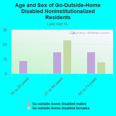 Age and Sex of Go-Outside-Home Disabled Noninstitutionalized Residents