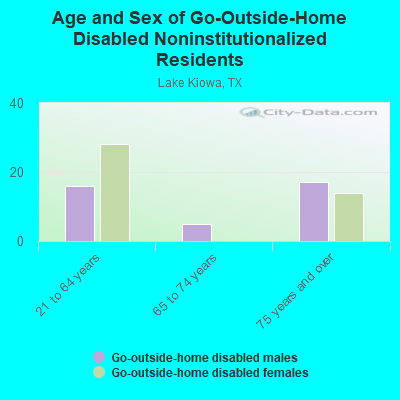 Age and Sex of Go-Outside-Home Disabled Noninstitutionalized Residents