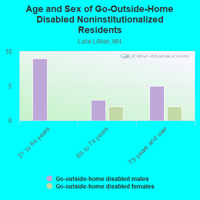 Age and Sex of Go-Outside-Home Disabled Noninstitutionalized Residents