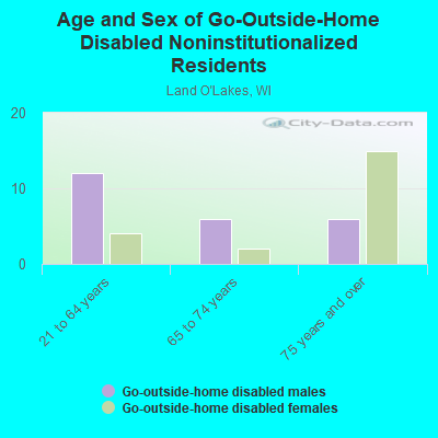 Age and Sex of Go-Outside-Home Disabled Noninstitutionalized Residents