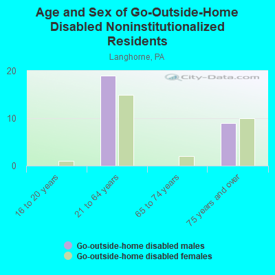 Age and Sex of Go-Outside-Home Disabled Noninstitutionalized Residents