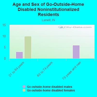 Age and Sex of Go-Outside-Home Disabled Noninstitutionalized Residents