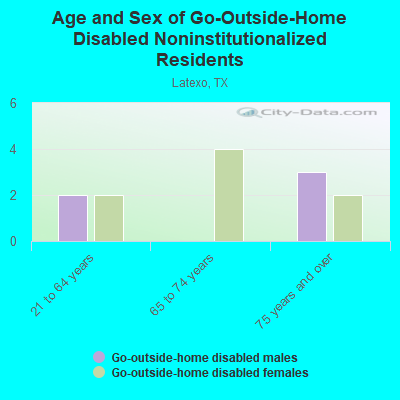 Age and Sex of Go-Outside-Home Disabled Noninstitutionalized Residents