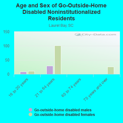 Age and Sex of Go-Outside-Home Disabled Noninstitutionalized Residents