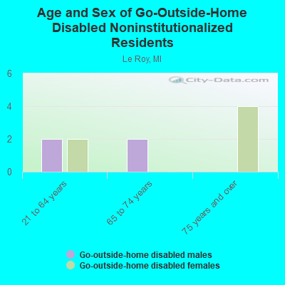 Age and Sex of Go-Outside-Home Disabled Noninstitutionalized Residents