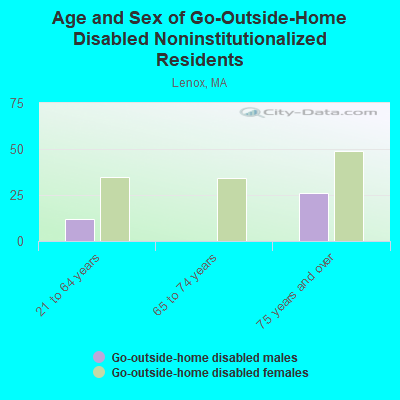 Age and Sex of Go-Outside-Home Disabled Noninstitutionalized Residents