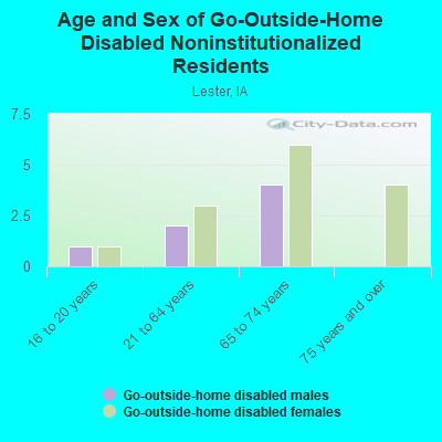 Age and Sex of Go-Outside-Home Disabled Noninstitutionalized Residents